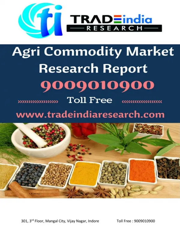 NCDEX Commodity Prediction Report 26.02.2018 by TradeIndia Research