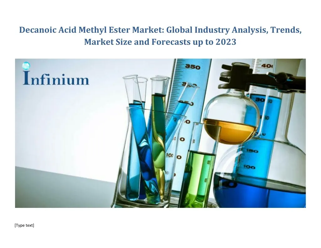 decanoic acid methyl ester market global industry