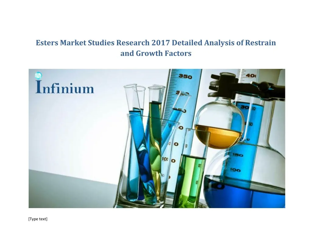 esters market studies research 2017 detailed