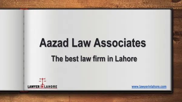Best Lawyer in Lahore Pakistan