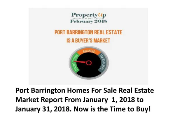 Port Barrington Homes For Sale Real Estate Market Report January-2018