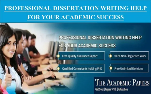 Professional Dissertation Writing Help for Your Academic Success