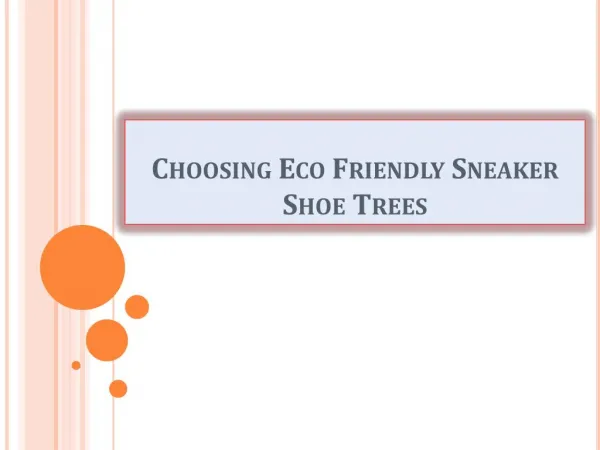 Choosing Eco Friendly Sneaker Shoe Trees