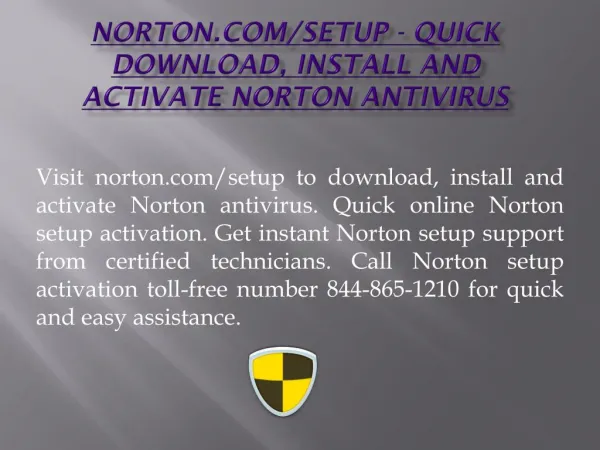 Norton.com/setup - Quick Download, Install and Activate Norton Antivirus