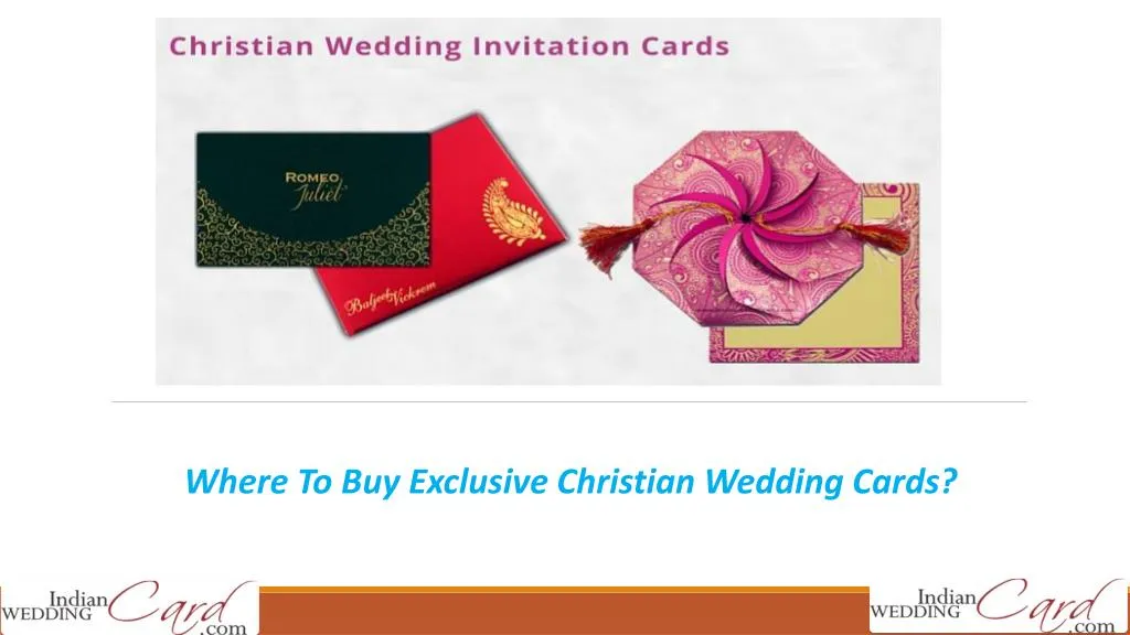 where to buy exclusive christian wedding cards