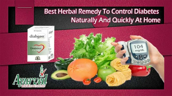 Best Herbal Remedy to Control Diabetes Naturally and Quickly at Home