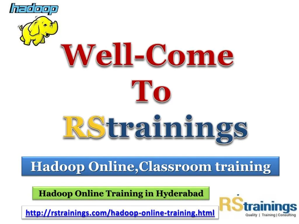 well come to rs trainings