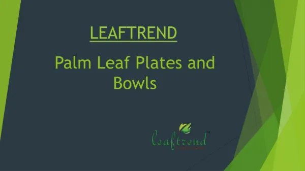 Leaftrend: Eco-friendly Disposable Palm Leaf Plates, Wedding and Party Plates