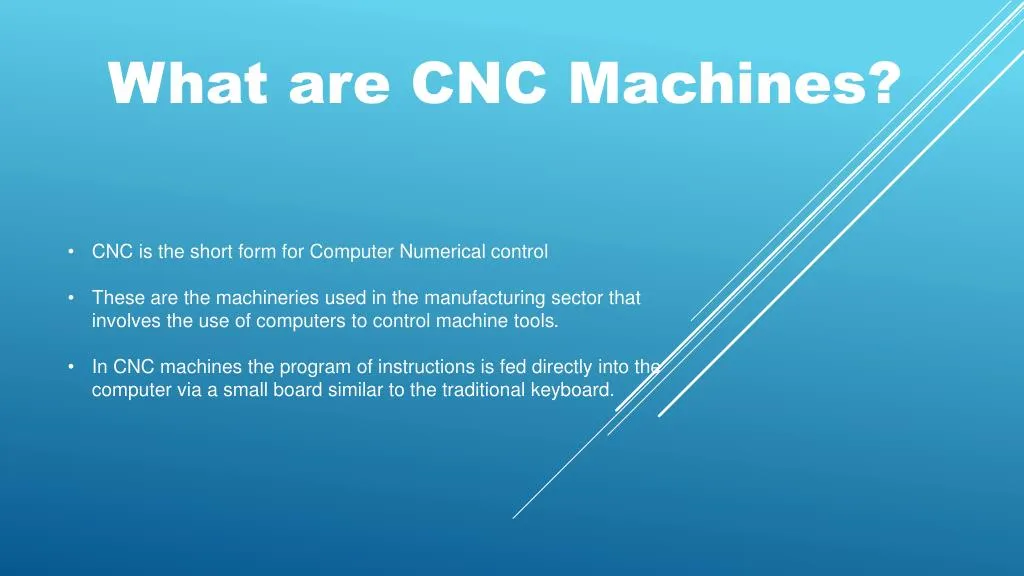 what are cnc machines
