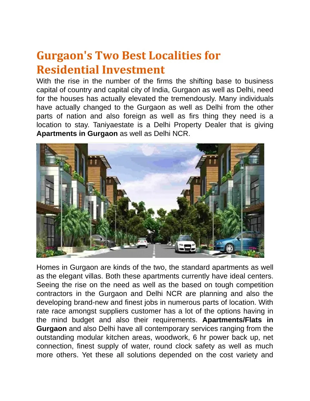 gurgaon s two best localities for residential