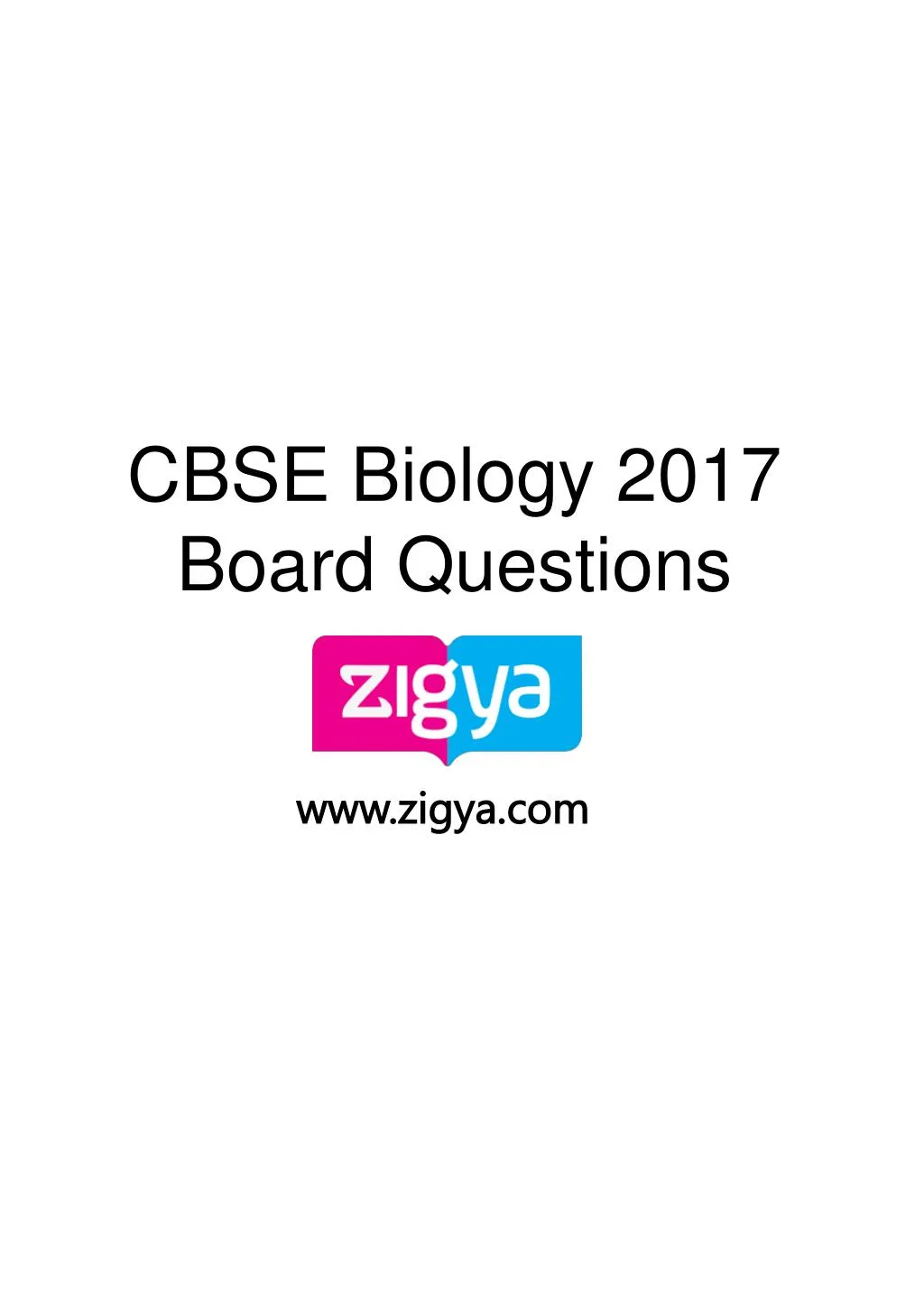 cbse biology 2017 board questions