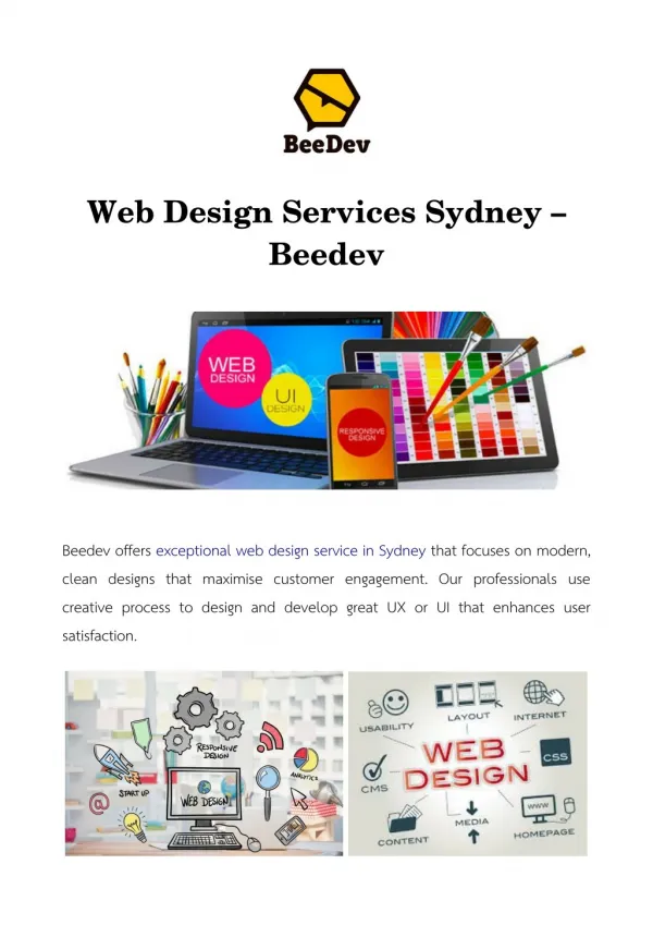 Web Design Services Sydney - Beedev