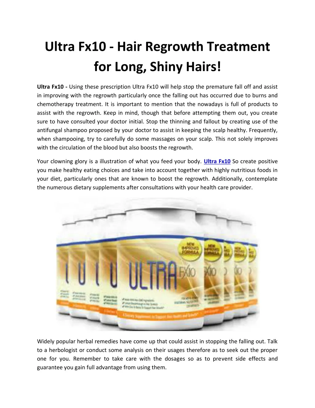 ultra fx10 hair regrowth treatment for long shiny