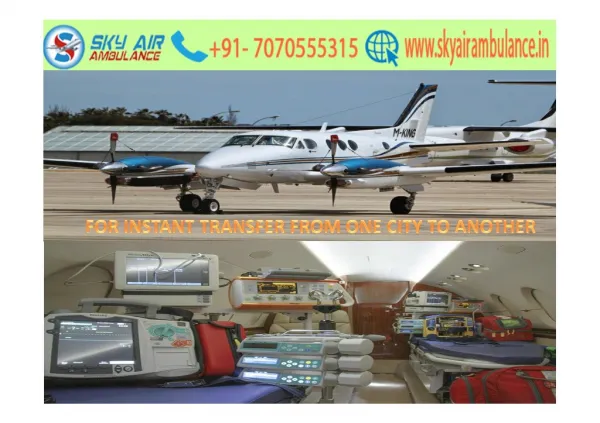 SKY AIR AMBULANCE FROM BANGALORE TO DELHI WITH MEDICAL TEAM