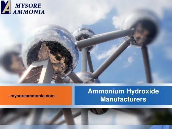 ammonium hydroxide- Mysore Ammonia