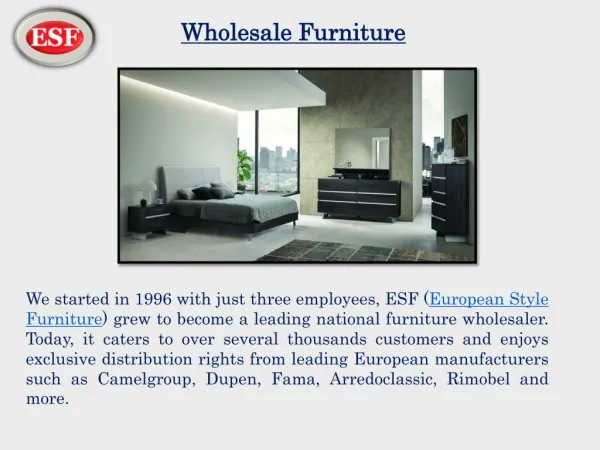 European wholesale furniture