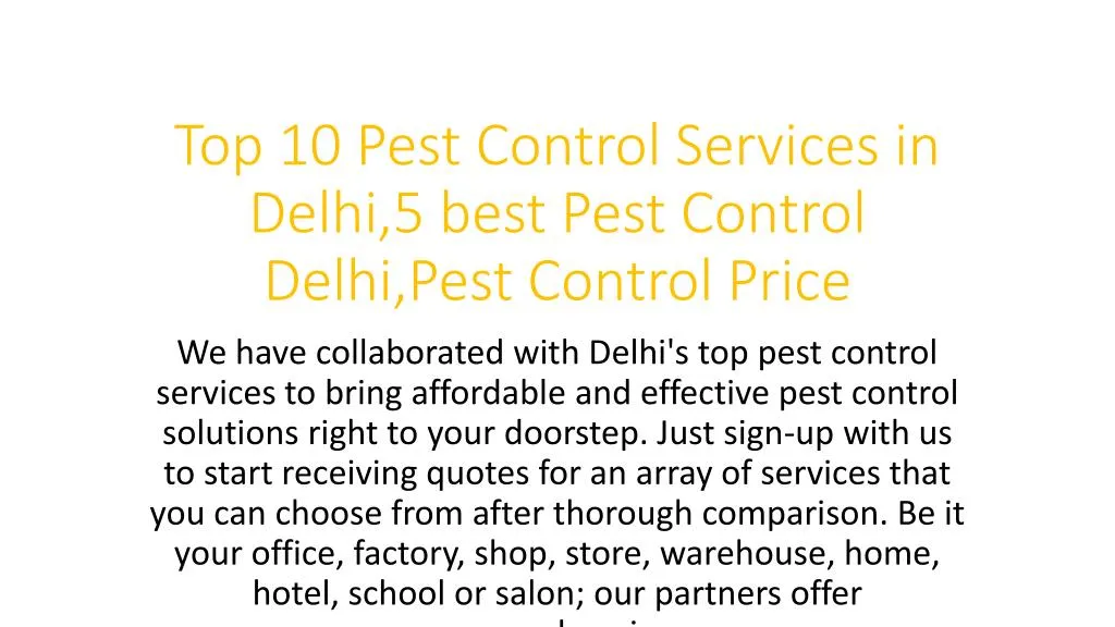 top 10 pest control services in delhi 5 best pest control delhi pest control price