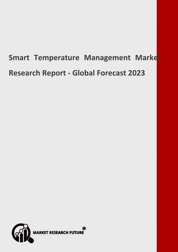 Smart Temperature Management Market 2018-2023: Key Players- API Heat Transfer, AI Technology, Inc., Aavid Thermalloy, LL