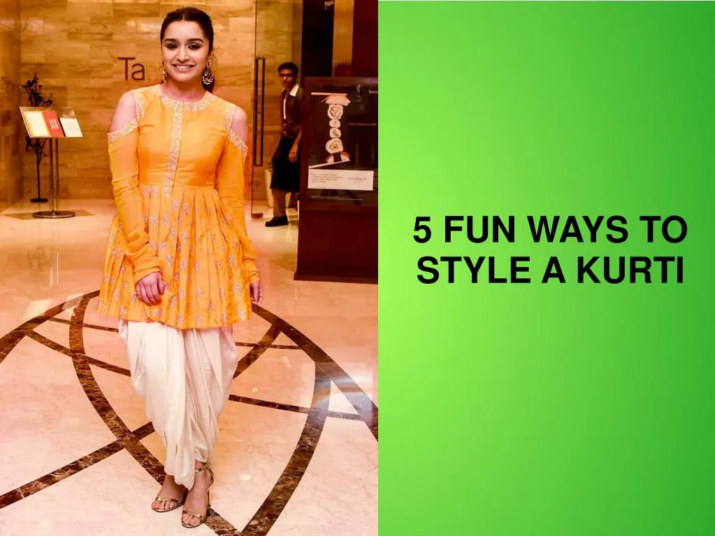 5 fun ways to style a kurti