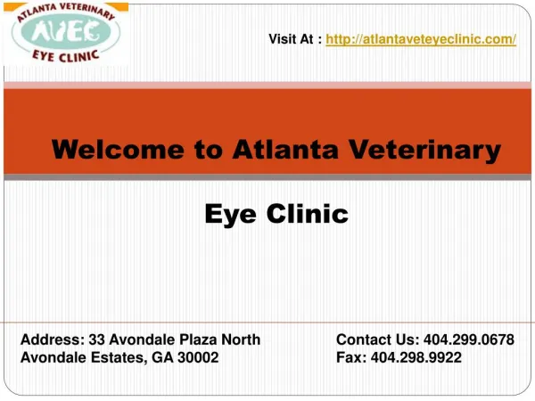 visit at http atlantaveteyeclinic com