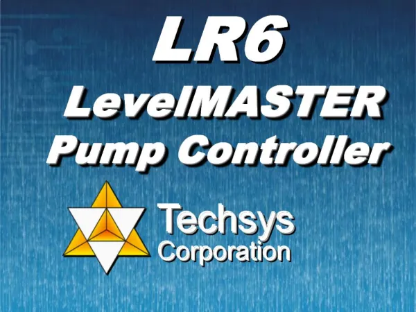 LR6 LevelMASTER Pump Controller
