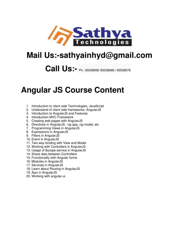 mail us sathyainhyd@gmail com