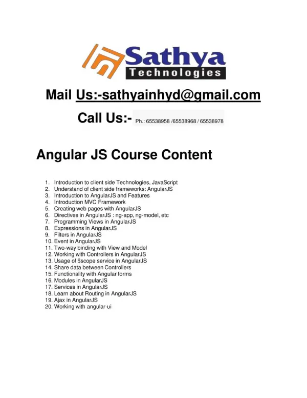 mail us sathyainhyd@gmail com