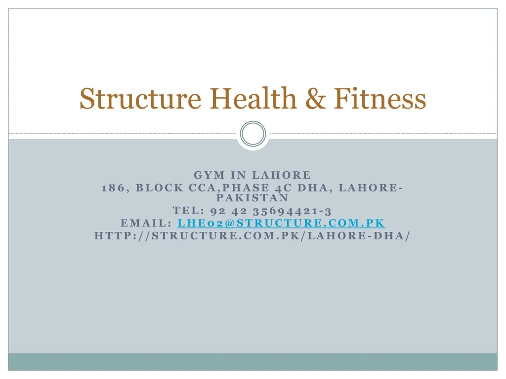 structure health fitness