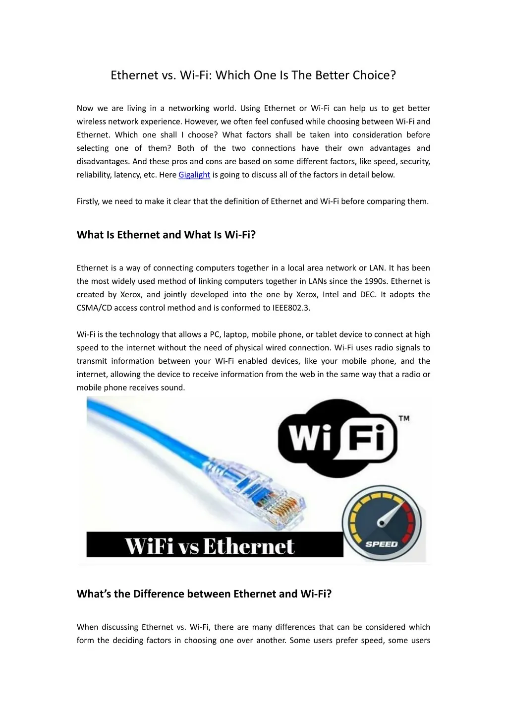 ethernet vs wi fi which one is the better choice
