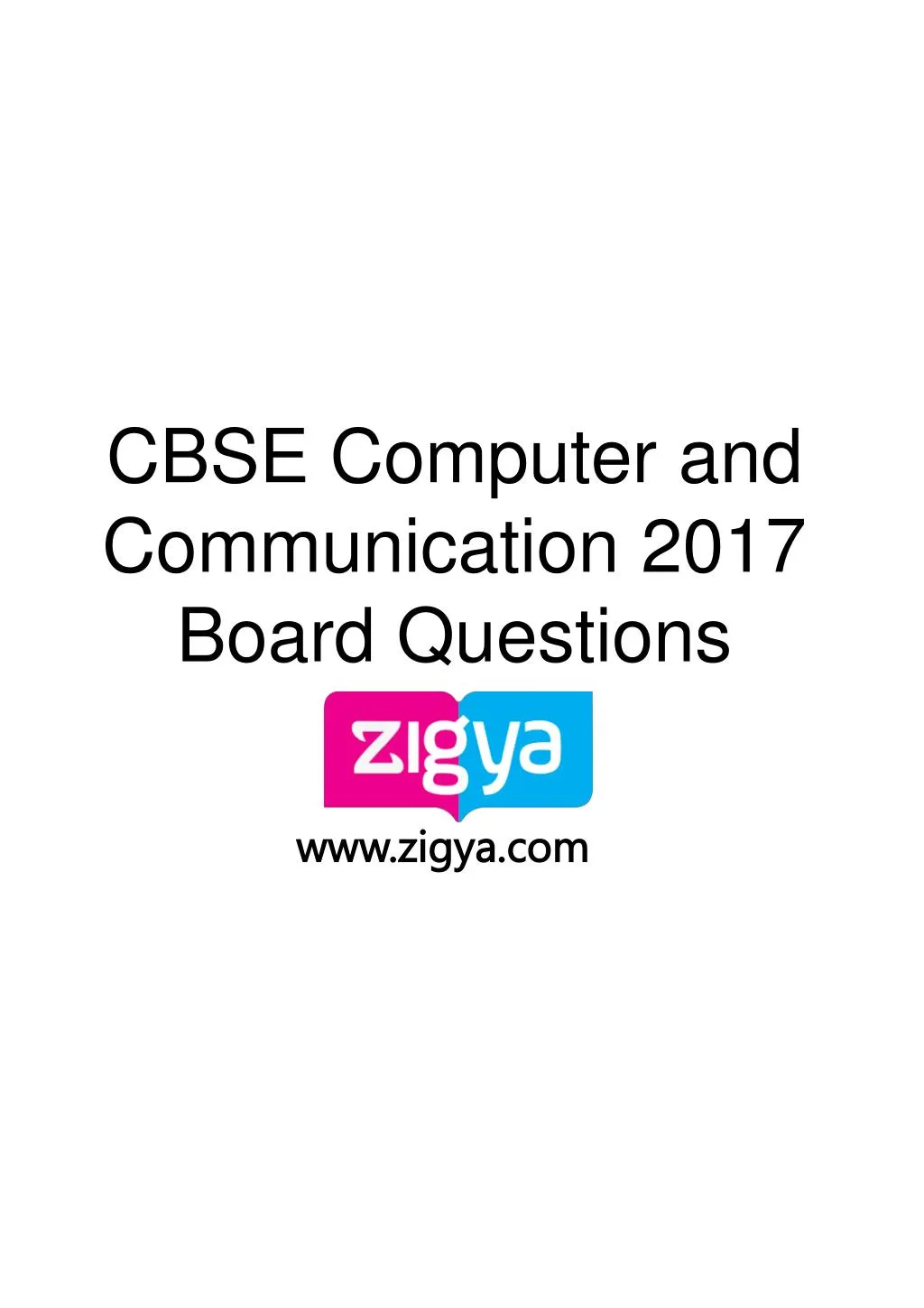 cbse computer and communication 2017 board
