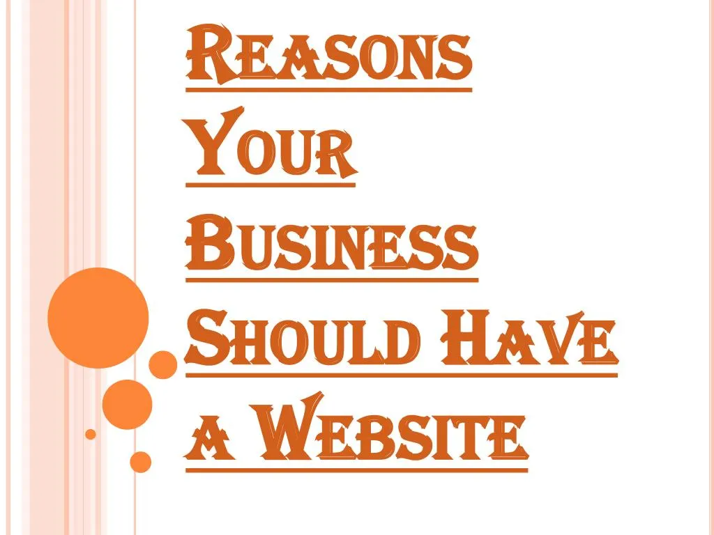 reasons your business should have a website
