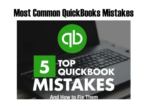 QB Recovery - Most Common QuickBooks Mistakes