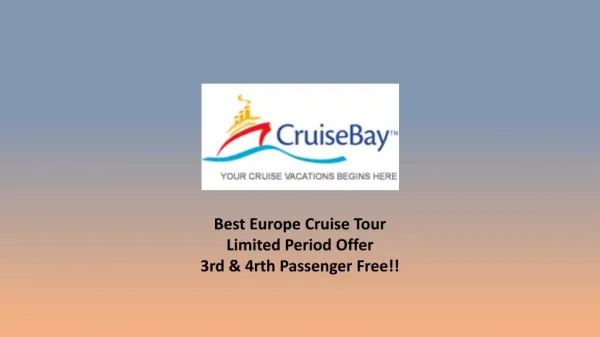 Europe Feb 2018 - Cruisebay
