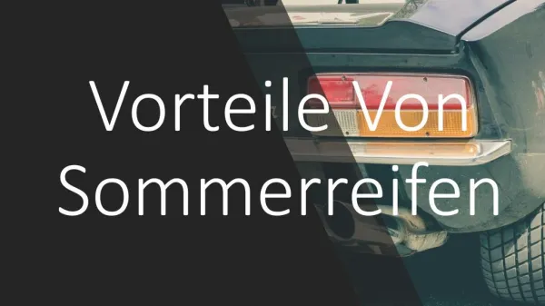 vorteile von sommerreifen