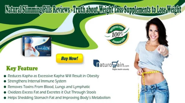 Natural Slimming Pills Reviews - Truth about Weight Loss Supplements to Lose Weight