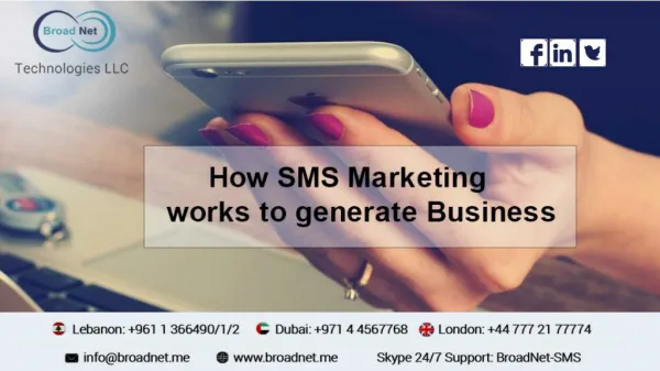 How SMS Marketing works to generate Business