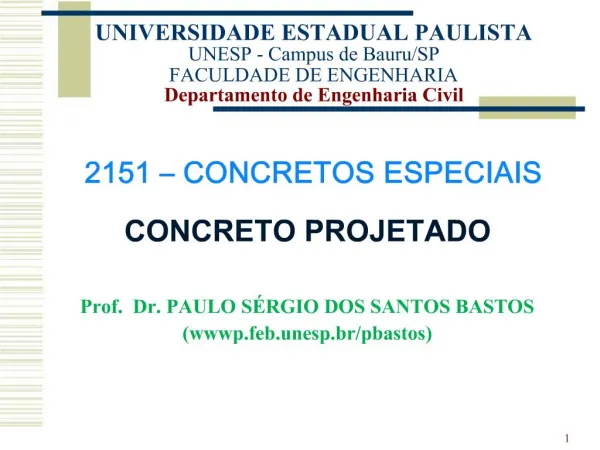 UNIVERSIDADE ESTADUAL PAULISTA UNESP - Campus de Bauru