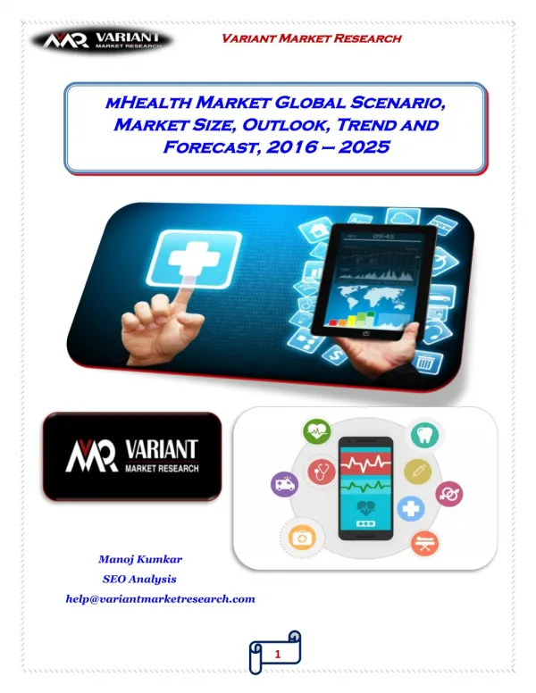 mHealth Market Global Scenario