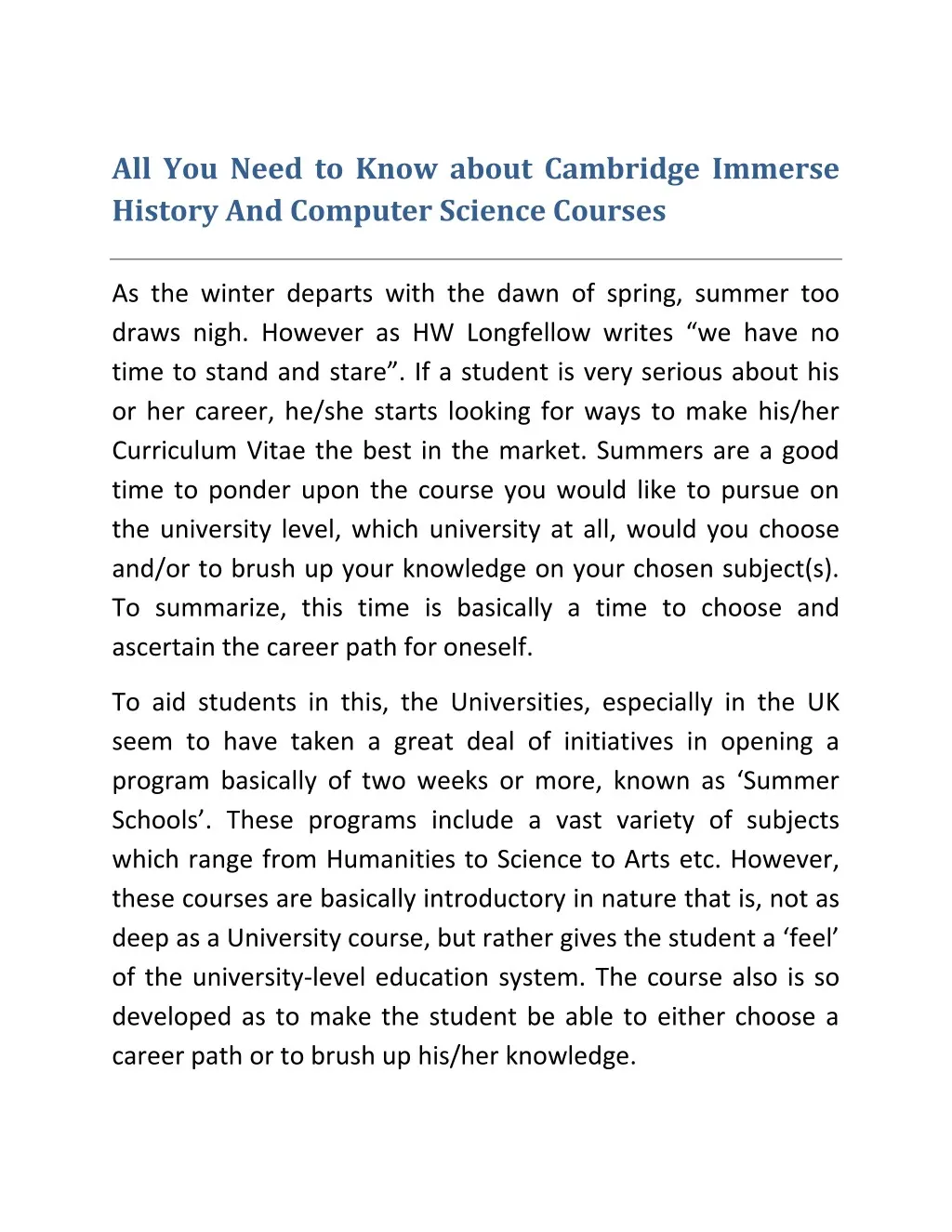 all you need to know about cambridge immerse