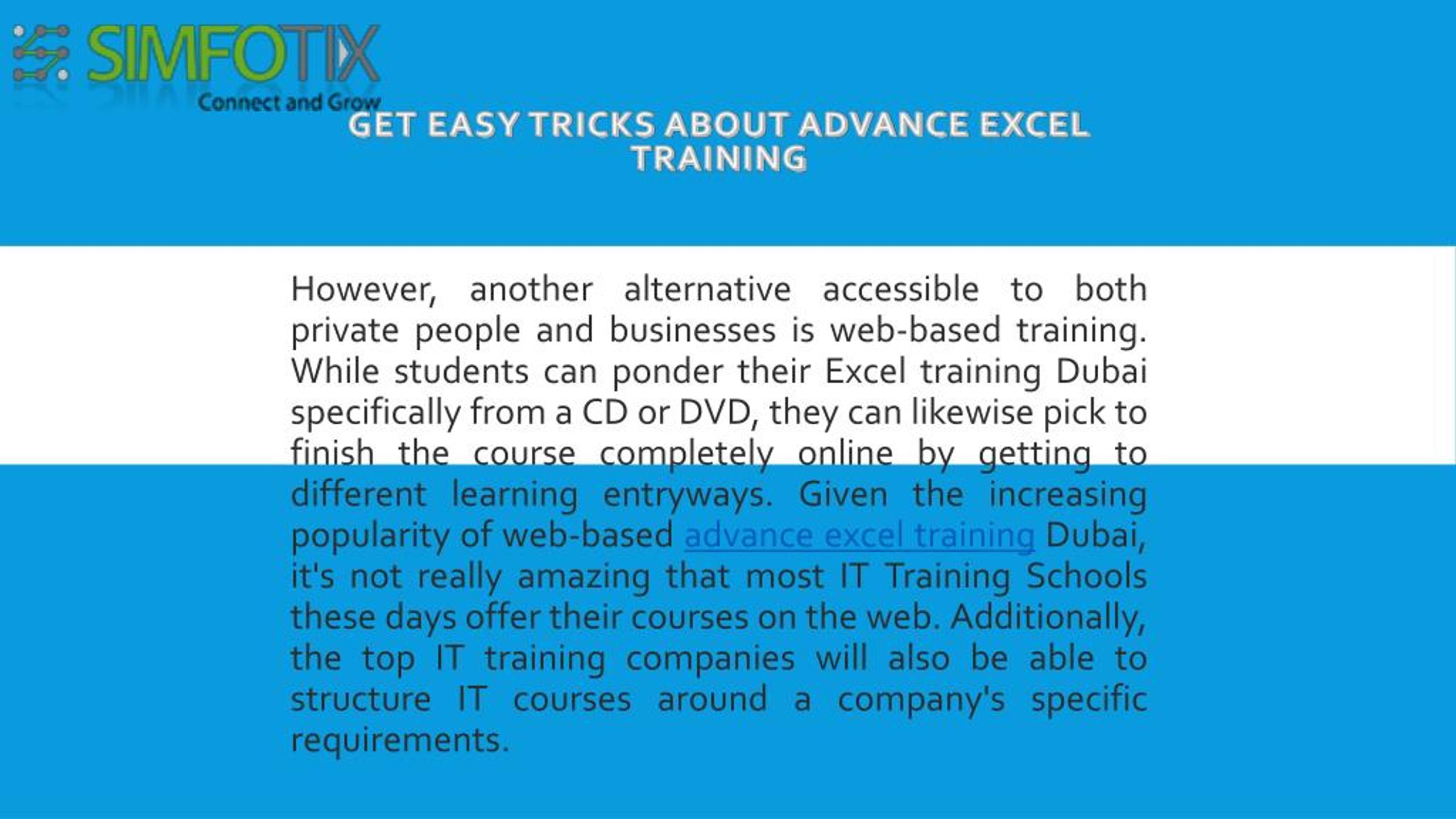 PPT - Get Easy Tricks About Advance Excel Training PowerPoint ...