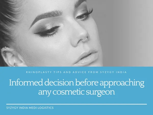 Read it before approaching for Rhinoplasty
