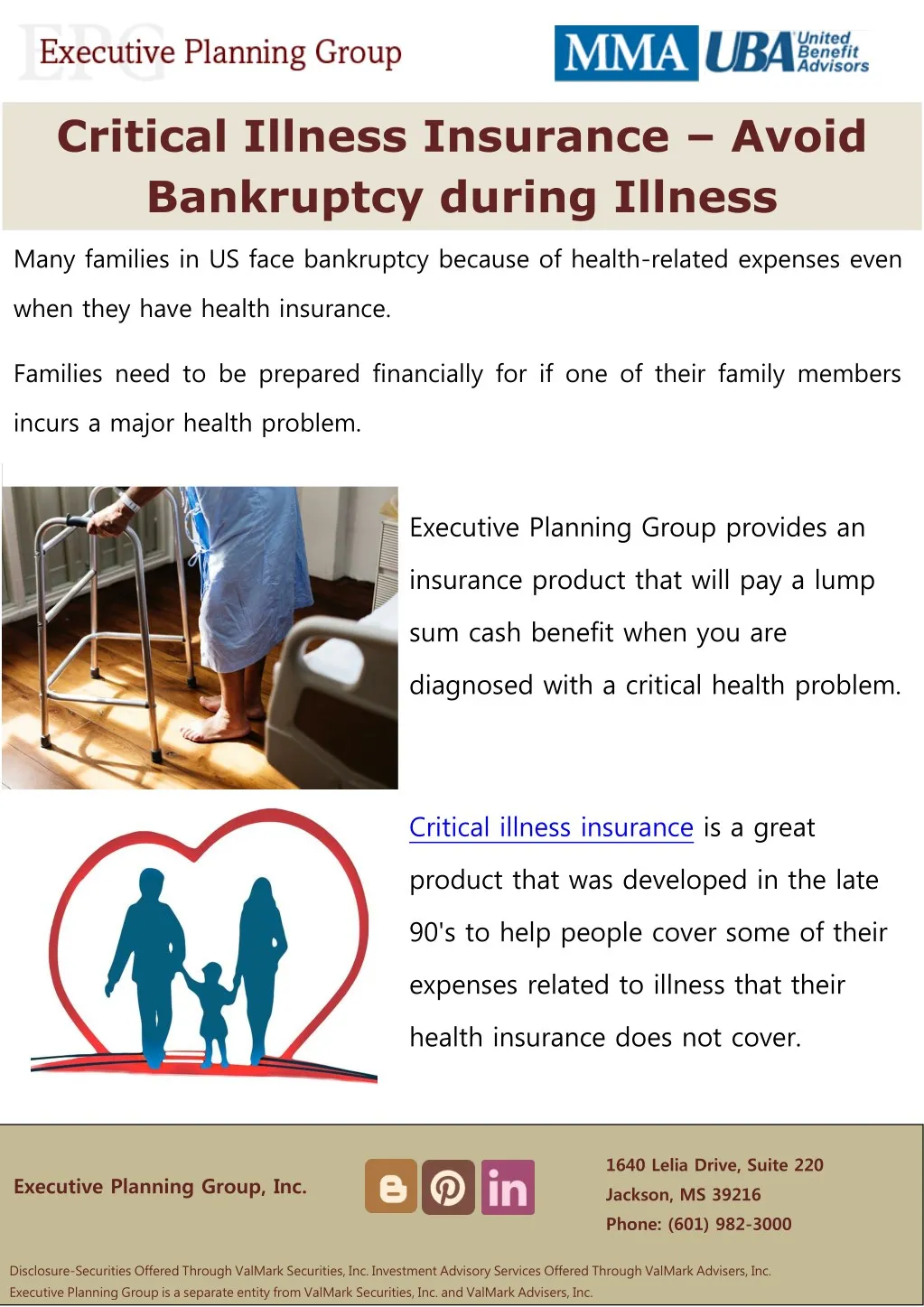 critical illness insurance avoid bankruptcy