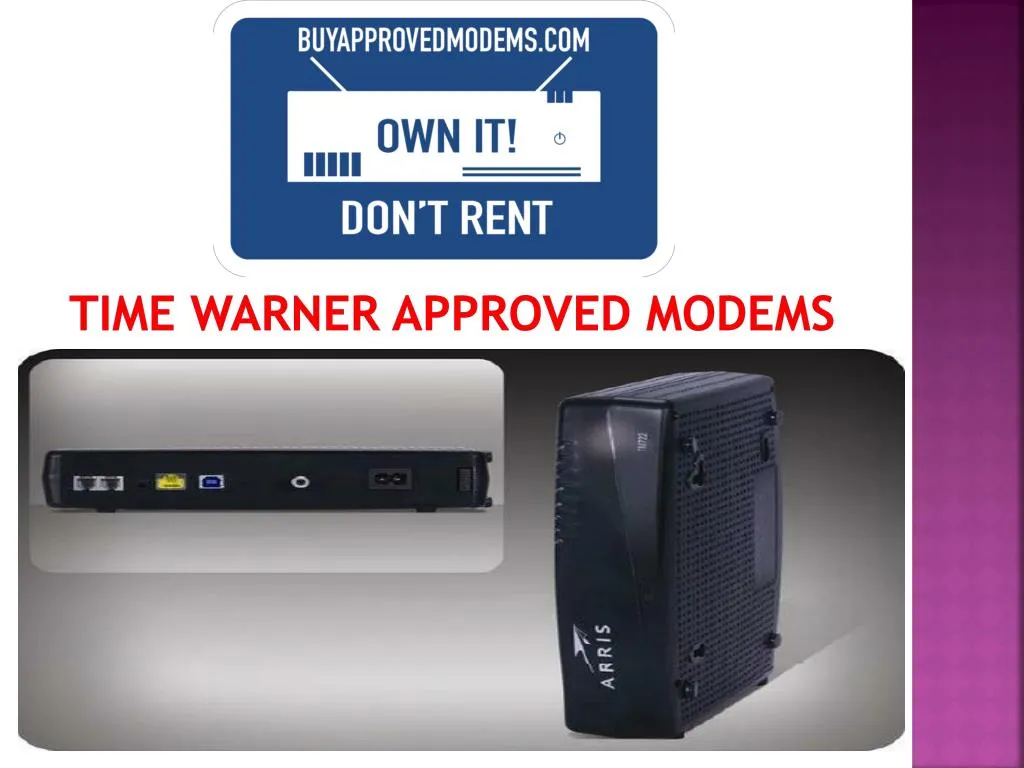 time warner approved modems