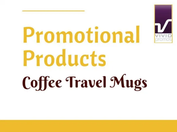 Collection of Personalised Coffee Travel Mugs | Vivid Promotions
