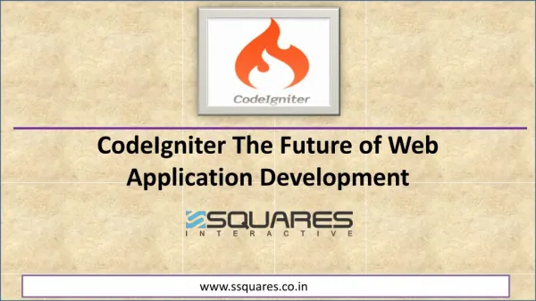 CodeIgniter Development– The Future of Web Application Development
