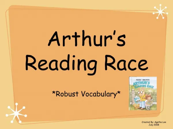 Arthur s Reading Race