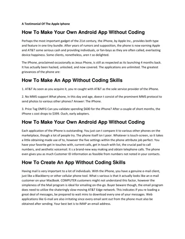 How To Make An App Without Coding Skills?