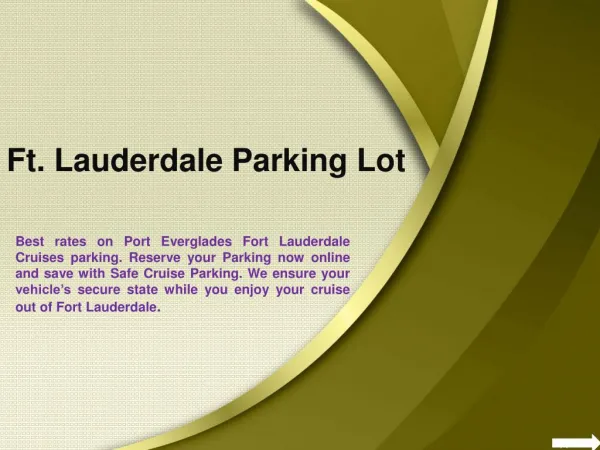 Ft Lauderdale Parking