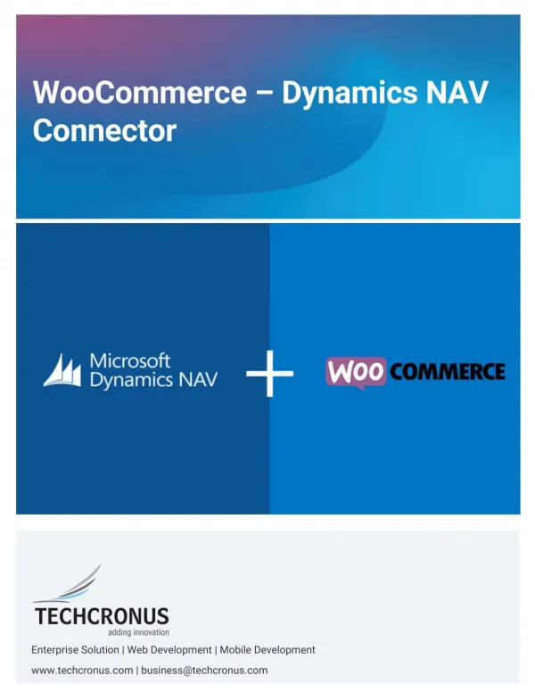 WooCommerce – Dynamics NAV Connector
