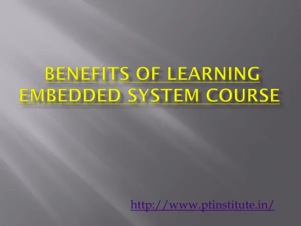 Embedded Systems Course in Bangalore | Best Institute For Embedded Systems